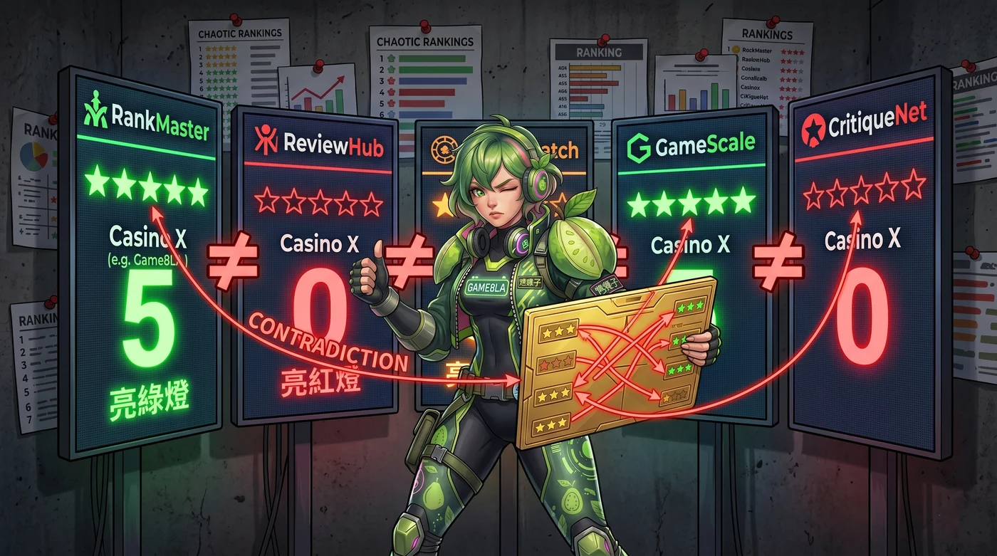 交叉比對同業評價識破娛樂城詐騙-芭樂子比較多站排名數據｜GAME8LA