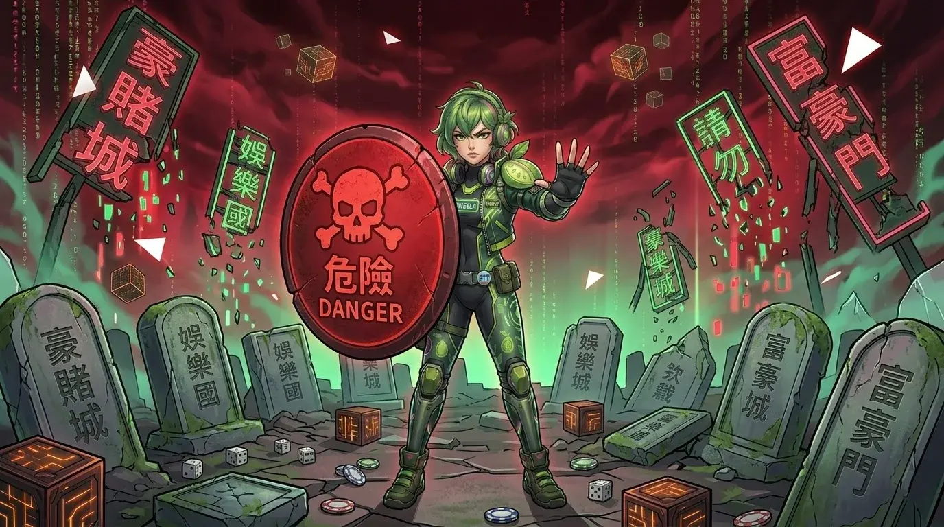 芭樂子站在數位墓園前警示讀者遠離多站認證詐騙的娛樂城踩雷名單｜GAME8LA