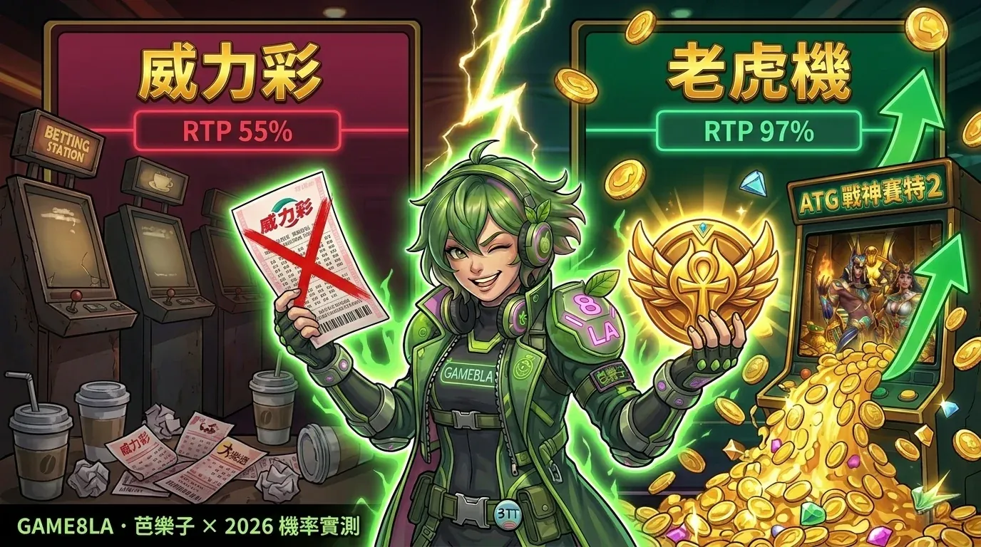 大樂透 vs 威力彩 vs 老虎機 RTP 實測對比：芭樂子揭開賭客不說的數學真相